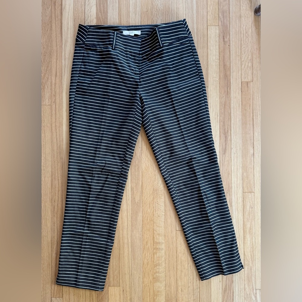LOFT Blue and White Riviera Pant, Marisa style